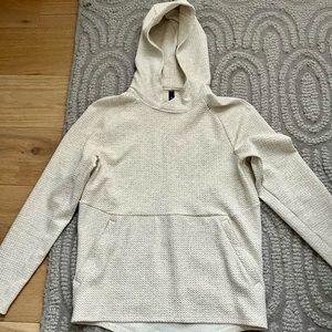 Lululemon At Ease Hoodie; Small Heather Ivory, no flaws no stains new condition.